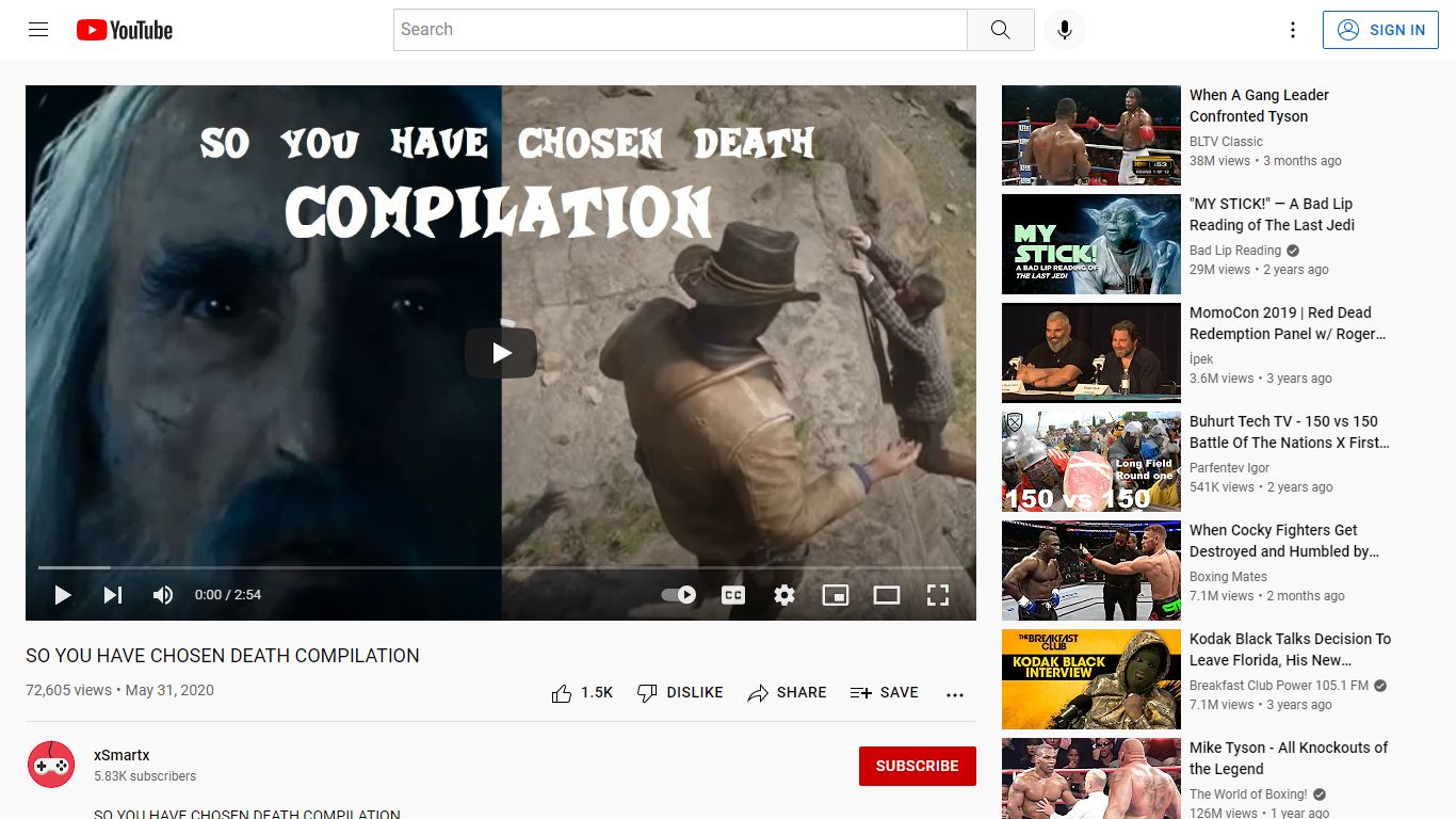SO YOU HAVE CHOSEN DEATH COMPILATION - YouTube